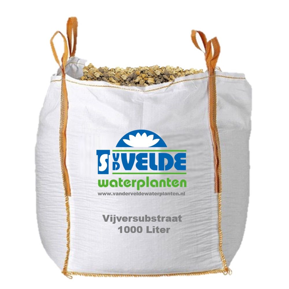 vdvelde.com -  Vijver Substraat Poreus - Big Bag 1000 liter - Geleverd op Euro Pallet - Van der Velde Waterplanten