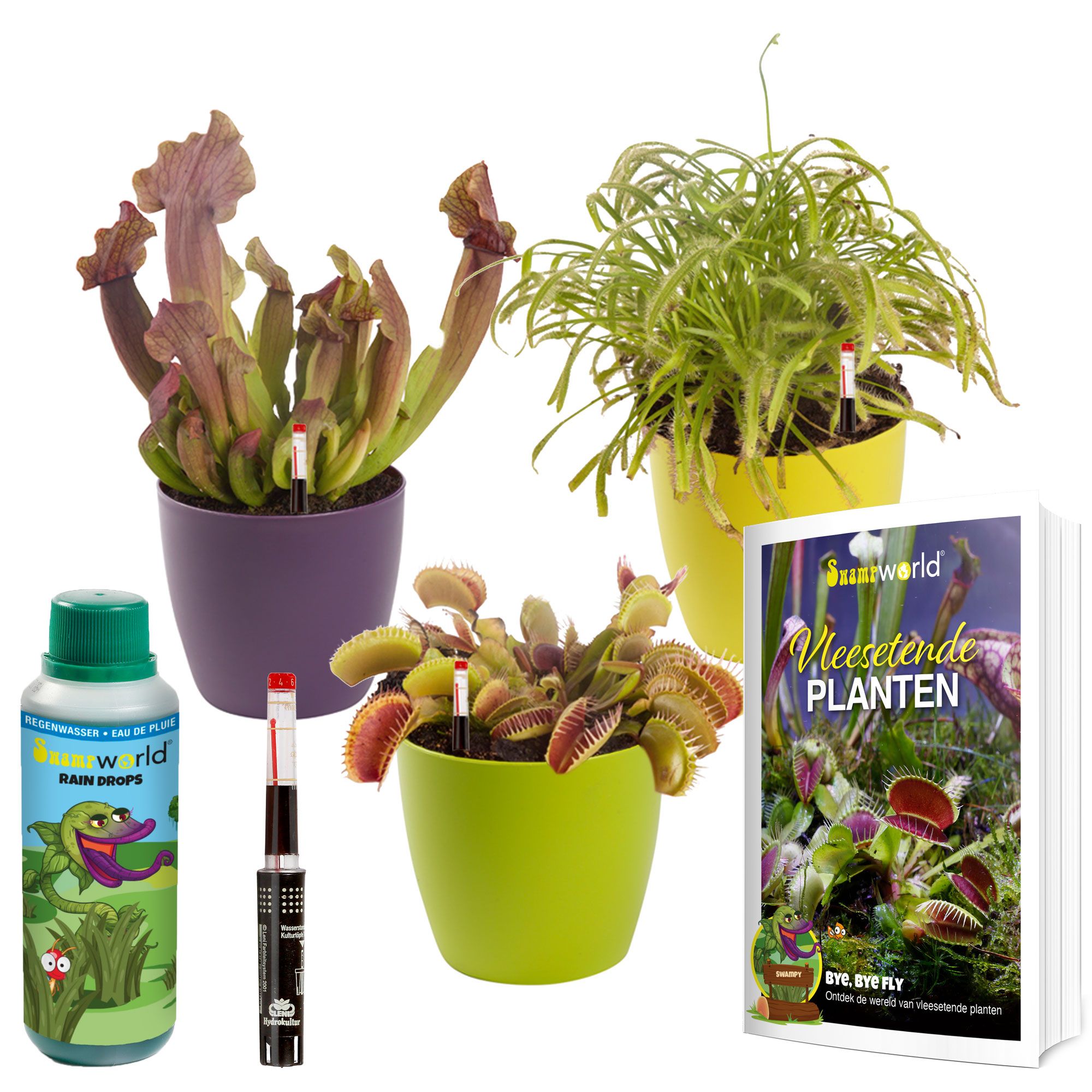 vdvelde.com -  Vleesetende Planten Set + Boek