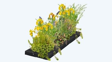 drijvend-plantenfilter Drijvend plantenfilter