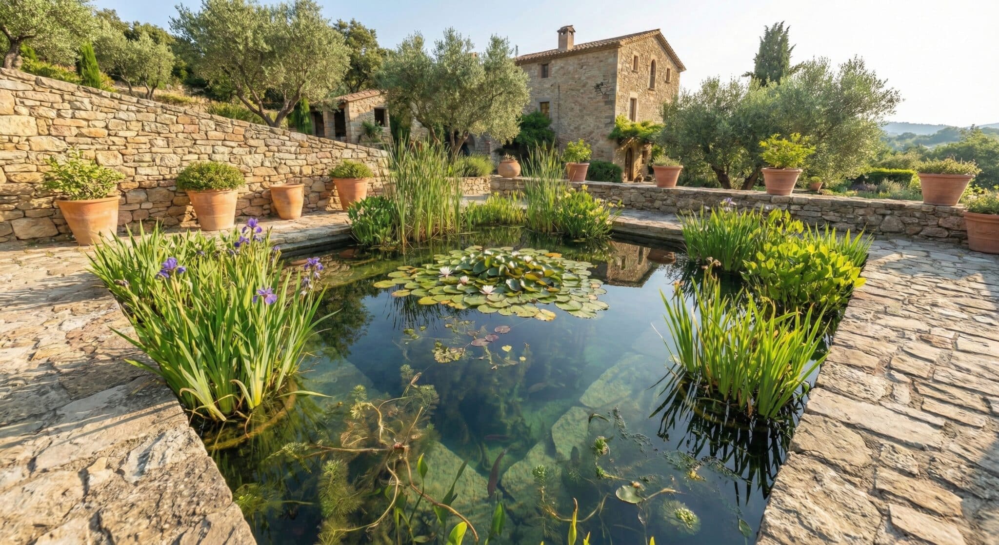 Plantenvijver uit Girona Plantenvijver uit Girona
