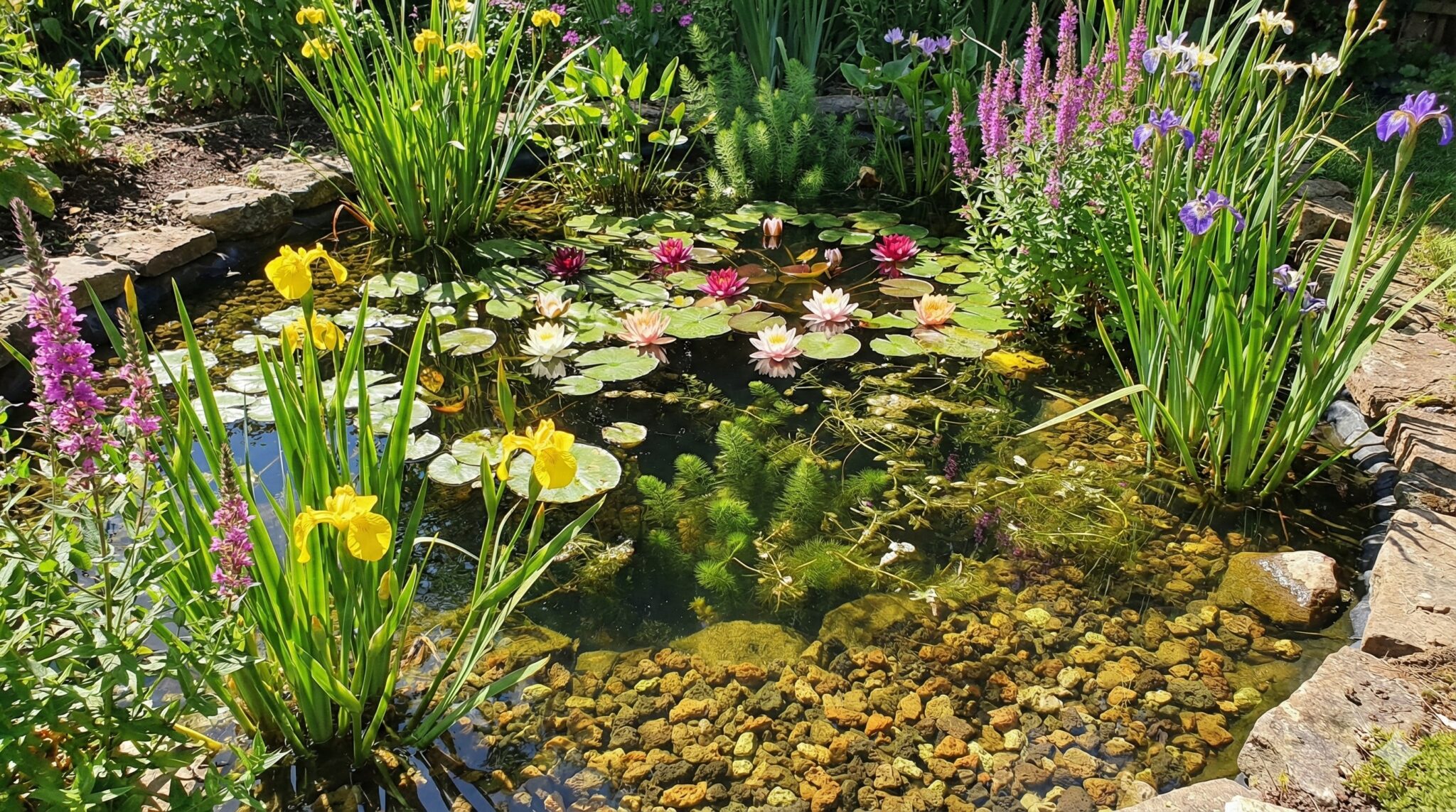 Natuurlijke plantenvijver Natuurlijke plantenvijver