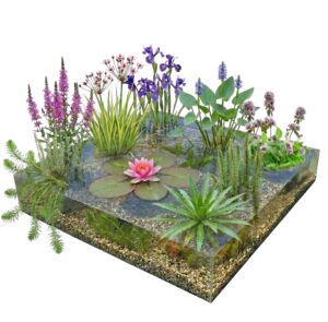 Kit complet pour bassin rose 500-1 250 L