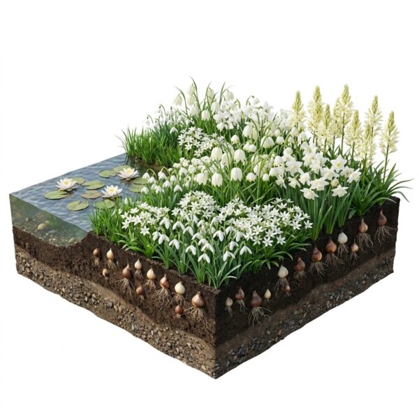 AQUA BULBS White Mix - Witte Bloembollen AQUA BULBS White Mix - White Flower Bulbs